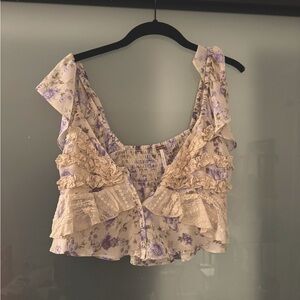 Free People Cropped Shirt